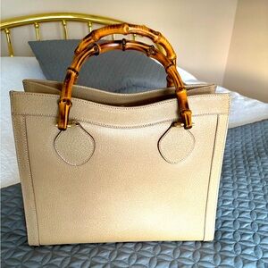 Gucci Diana Bamboo Tote Bag